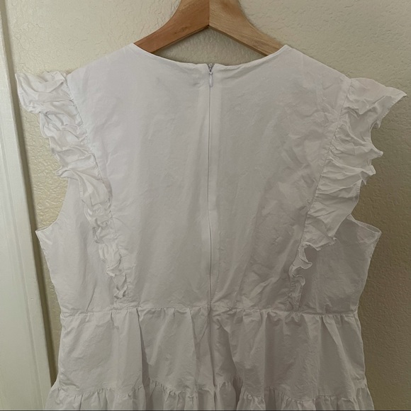 Aqua Ruffled Mini Dress - Picture 11 of 14